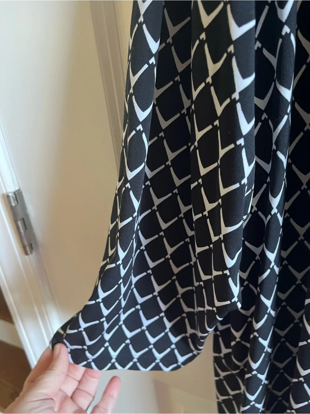Dress Barn Black & White Geometric Dress, Size 22W